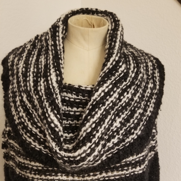 FP Open Knit Cowl Neck Tunic Sweater Top XS - Picture 2 of 5